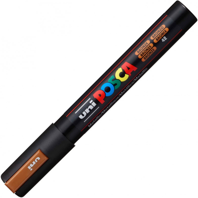 MARQUEUR POINTE MOYENNE 1.8-2.5 MM - BRONZE - PC5M - POSCA | à seulement 3,99 €