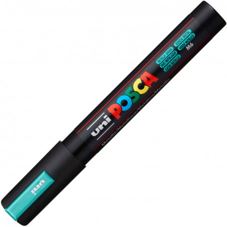 MARQUEUR POINTE MOYENNE 1.8-2.5 MM - VERT METALLIQUE - PC5M - POSCA | à seulement 3,99 €