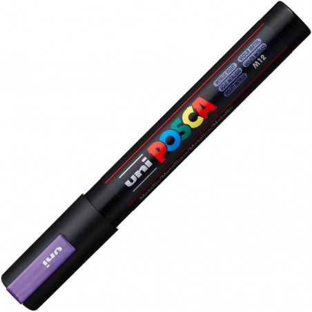 MARQUEUR POINTE MOYENNE 1.8-2.5 MM - VIOLET METALLIQUE - PC5M - POSCA | à seulement 3,99 €