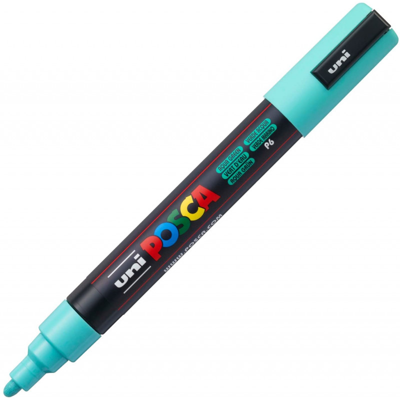 MARQUEUR POINTE MOYENNE 1.8-2.5 MM - VERT D'EAU - PC5M - POSCA pas cher