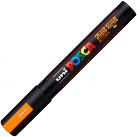MARQUEUR POINTE MOYENNE 1.8-2.5 MM - ORANGE FLUO - PC5M - POSCA | à seulement 3,99 €