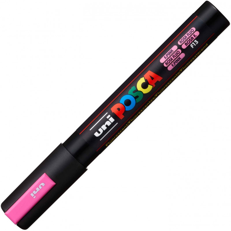 MARQUEUR POINTE MOYENNE 1.8-2.5 MM - ROSE FLUO - PC5M - POSCA | à seulement 3,99 €