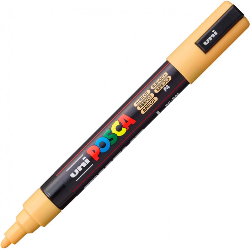MARQUEUR POINTE MOYENNE 1.8-2.5 MM - ABRICOT - PC5M - POSCA pas cher