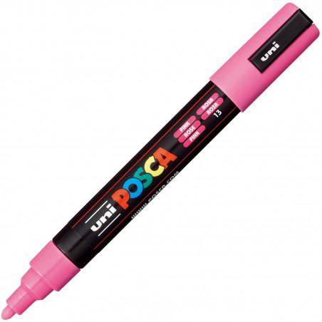 MARQUEUR POINTE MOYENNE 1.8-2.5 MM - ROSE - PC5M - POSCA pas cher