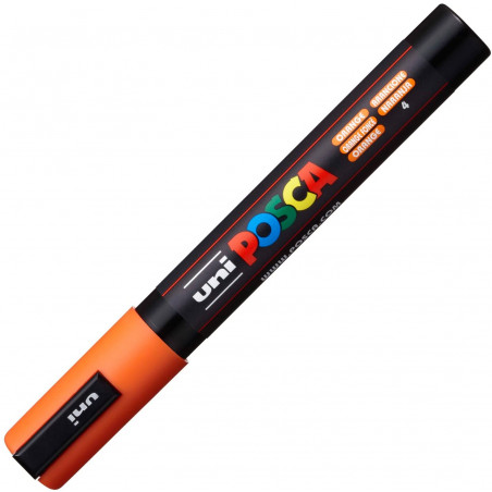 MARQUEUR POINTE MOYENNE 1.8-2.5 MM - ORANGE FONCE - PC5M - POSCA | à seulement 3,99 €