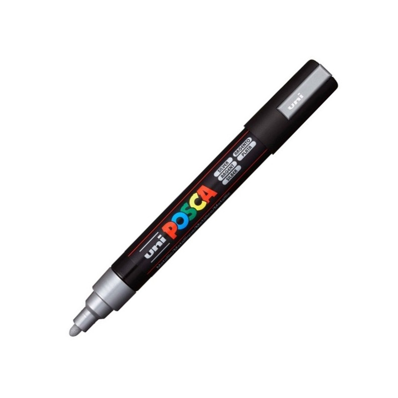 MARQUEUR POINTE MOYENNE 1.8-2.5 MM - ARGENT - PC5M - POSCA pas cher