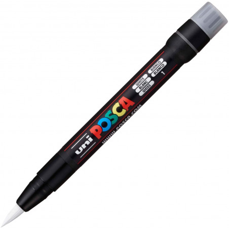 MARQUEUR POINTE PINCEAU - BLANC - PCF-350 - POSCA pas cher
