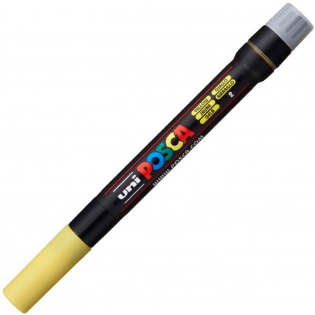 MARQUEUR POINTE PINCEAU - JAUNE - PCF-350 - POSCA | à seulement 6,2 €