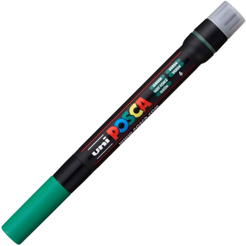 MARQUEUR POINTE PINCEAU - VERT FONCE - PCF-350 - POSCA | à seulement 6,2 €