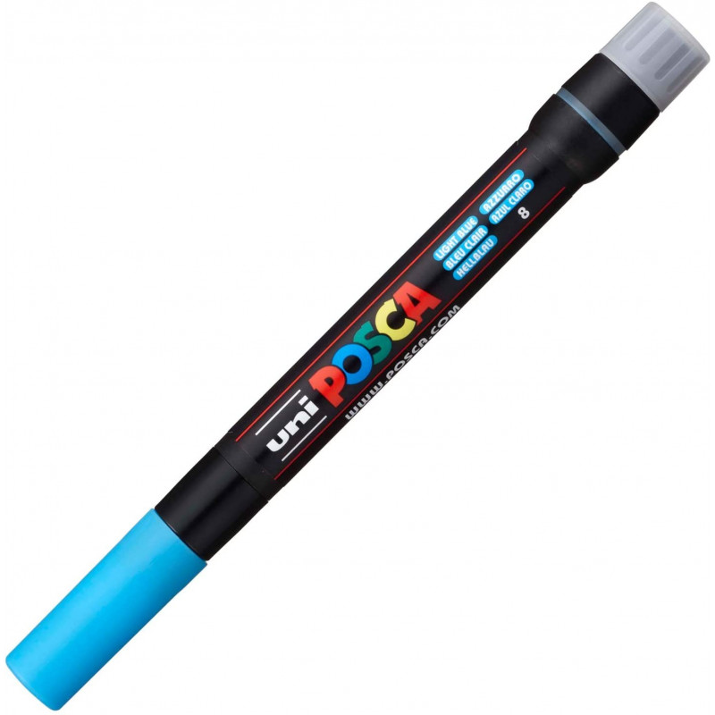MARQUEUR POINTE PINCEAU - BLEU CLAIR - PCF-350 - POSCA | à seulement 6,2 €