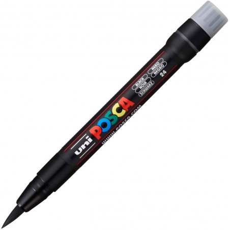 MARQUEUR POINTE PINCEAU - NOIR - PCF-350 - POSCA | Surdiscount
