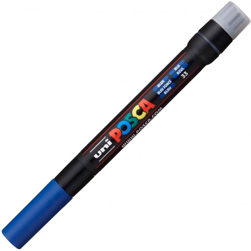 MARQUEUR POINTE PINCEAU - BLEU FONCE - PCF-350 - POSCA | à seulement 5,8 €
