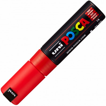 MARQUEUR POINTE LARGE CONIQUE 4.5-5.5 MM - ROUGE - PC7M - POSCA pas cher