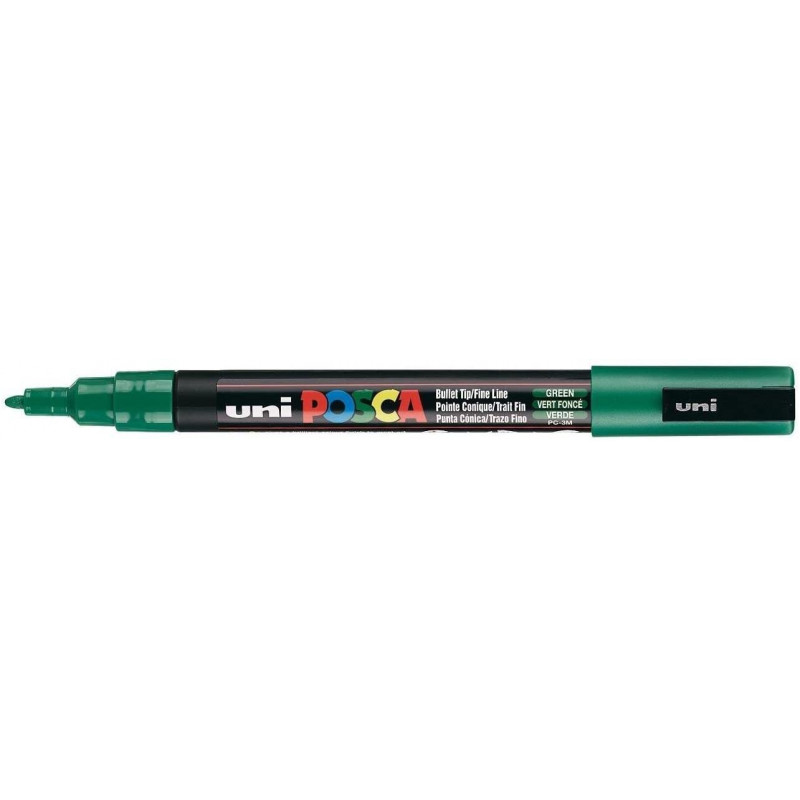 MARQUEUR POINTE FINE - VERT FONCE - PC3M - POSCA pas cher