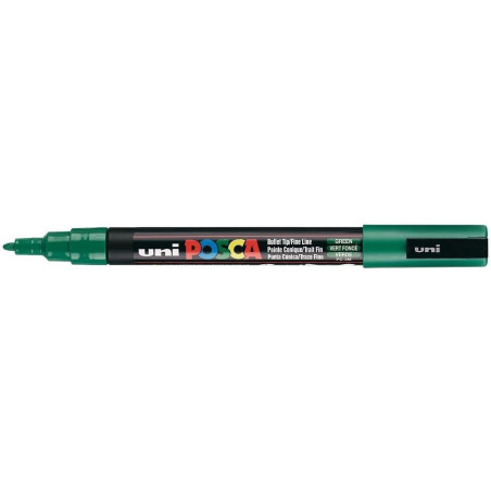 MARQUEUR POINTE FINE - VERT FONCE - PC3M - POSCA pas cher