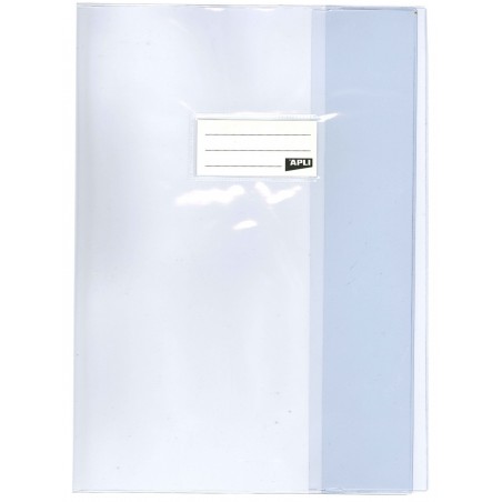 Protège-cahier 24 x 32 cm grand cahier plastique transparent Apli pas cher