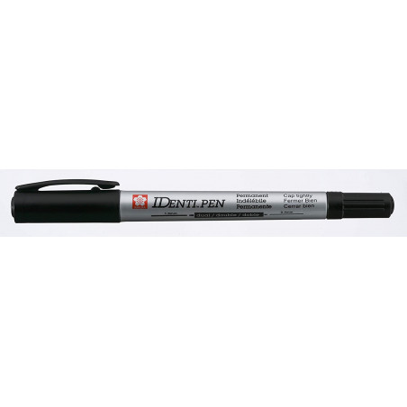 Marqueur Permanent Double Pointe - Noir - Identi Pen - Sakura pas cher