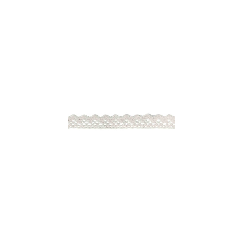 Ruban Coton Adhésif Effet Dentelle 1 M X 1,5 Cm Blanc - Ctop | Surdiscount