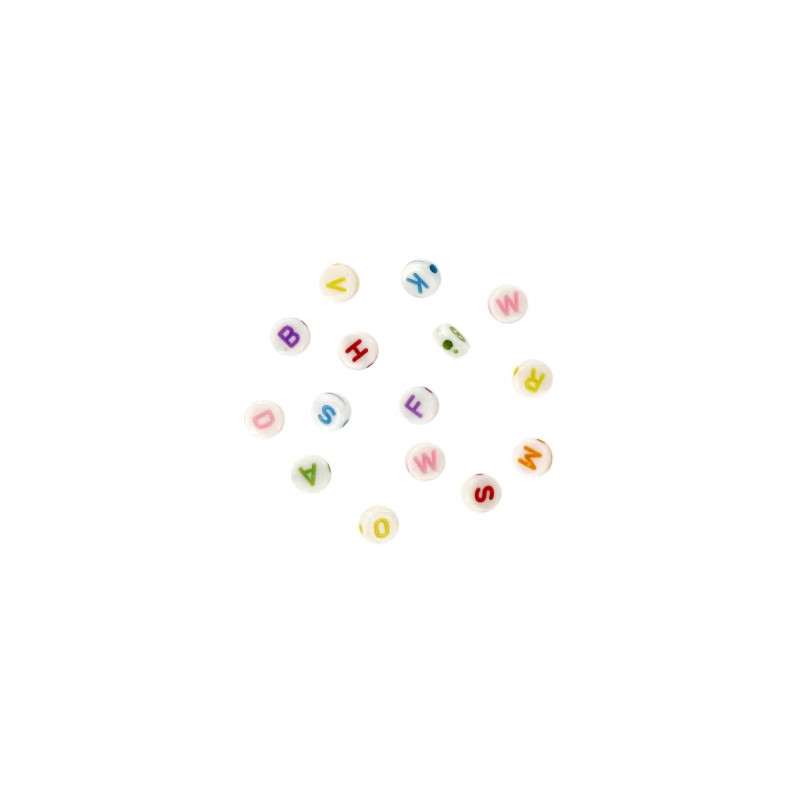 Perles Acryliques Pour Enfant Lettres Rondes 0,3 Cm - 373 Pièces | Surdiscount