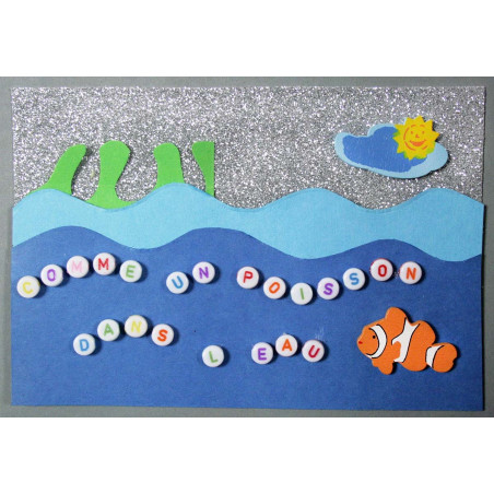 Perles Acryliques Pour Enfant Lettres Rondes 0,3 Cm - 373 Pièces pas cher