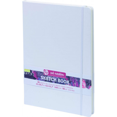 Carnet à croquis / Sketch Book - format A4 (21x29,7cm) - 80 feuilles - 140g - blanc - Royal Talens