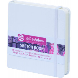 Carnet à croquis Talens Art Creation blanc – 12 × 12 cm – 80 feuilles 140 g/m²