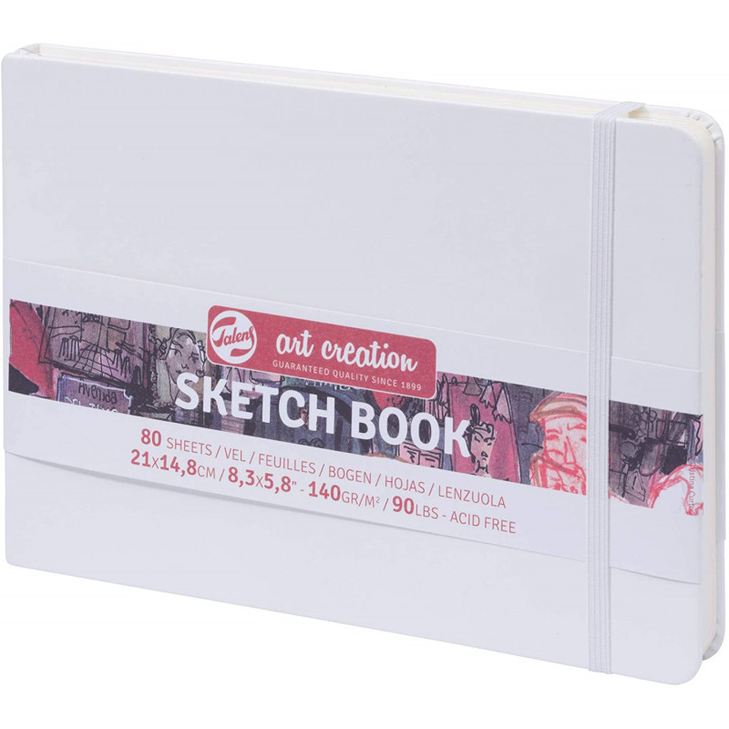 Carnet Croquis 15 X 21 Cm 80 Feuilles 160G Blanc Royal Talens pas cher