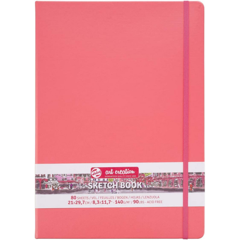 Carnet à croquis Talens Art Creation – A4 – Corail – 80 feuilles – 140 g/m²