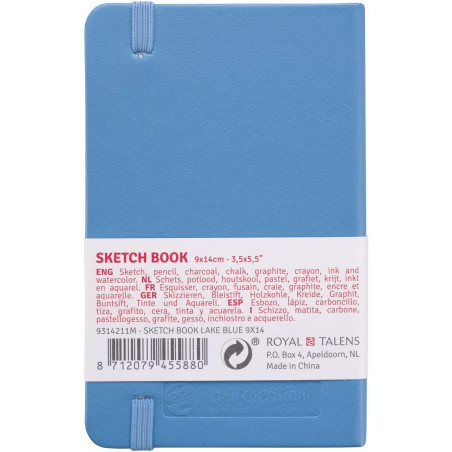 Carnet Croquis 9 X 14 Cm 80 Feuilles 140G Rouge Royal Talens | Surdiscount