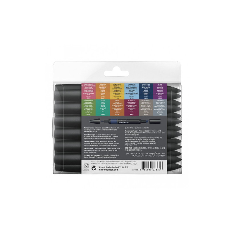 Acheter Pochette de Feutres Promarker 12+1 Tatouage - Winsor et Newton