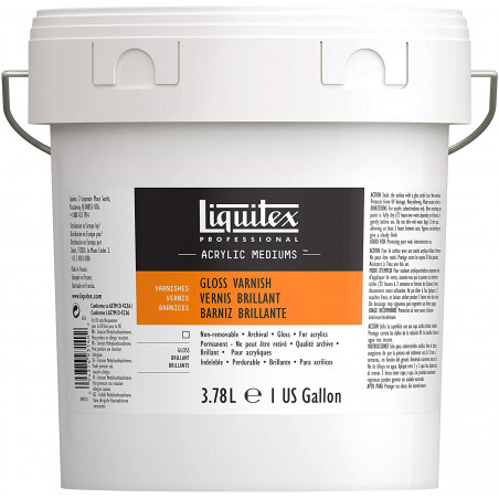 photo-Vernis - Brillant - Acrylique et huile - Liquitex - Pot de 3,78L