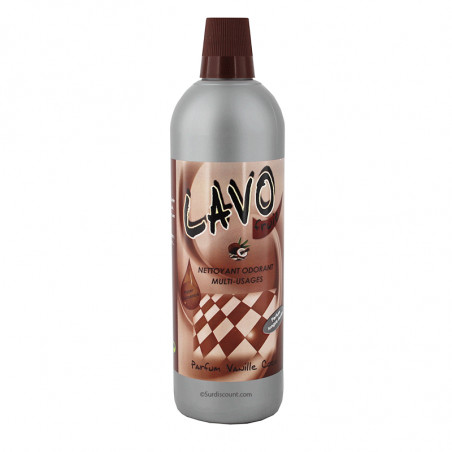 photo-Produit nettoyant - Multi surfaces - Parfum vanille coco - Lavo Fruit - Bidon 1L