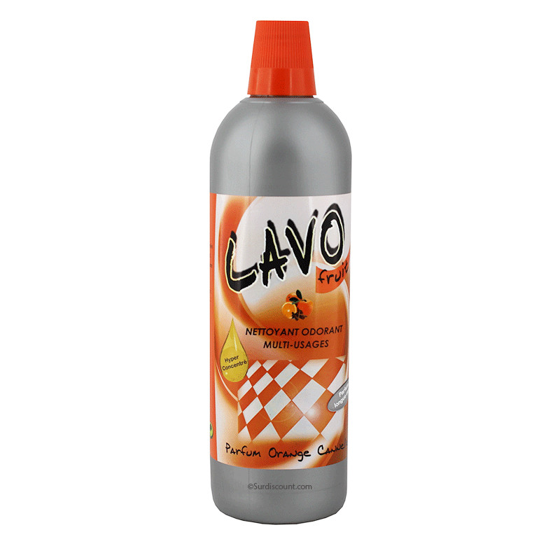 photo-Produit nettoyant - Multi surfaces - Parfum orange cannelle - Lavo Fruit - Bidon 1L