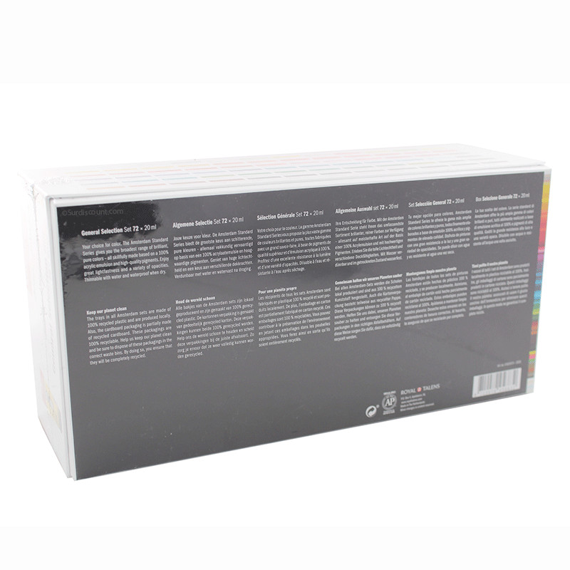 Acheter Set Peinture Acrylique de 72 tubes - Amsterdam pas cher