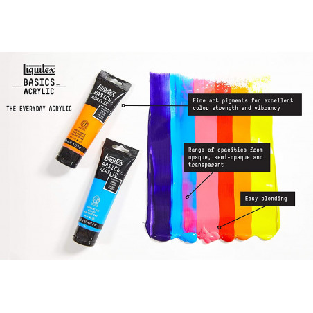 Peinture Acrylique en tube - terre de sienne naturelle - Liquitex Basics | à seulement 7,5 €