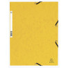 photo-Chemise à élastiques - 3 rabats - Jaune - 24x32cm - Cartonnée - Exacompta