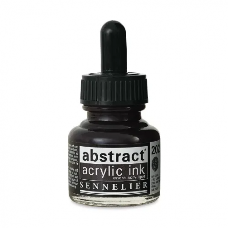 photo-Encre - Acrylique - Terre d'ombre brûlée - 202 - Sennelier - Flacon 30ml - Beaux-arts
