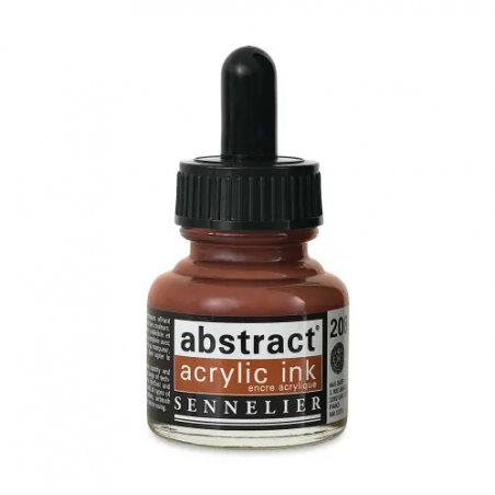 photo-Encre - Acrylique - Terre de sienne naturelle - 208 - Sennelier - Flacon 30ml - Beaux-arts