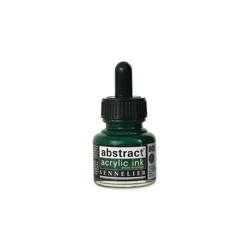 photo-Encre - Acrylique - Vert Hooker - 809 - Sennelier - Flacon 30ml - Beaux-arts
