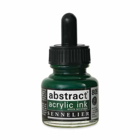 photo-Encre - Acrylique - Vert Hooker - 809 - Sennelier - Flacon 30ml - Beaux-arts