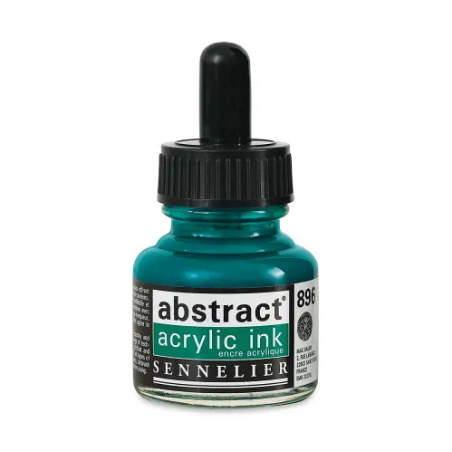 photo-Encre - Acrylique - Vert phtalo - 896 - Sennelier - Flacon 30ml - Beaux-arts