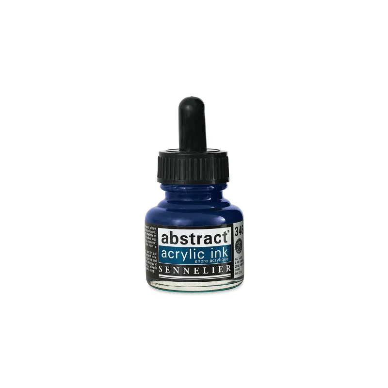 photo-Encre - Acrylique - Bleu de Chine - 346 - Sennelier - Flacon 30ml - Beaux-arts