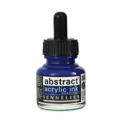 photo-Encre - Acrylique - Bleu primaire - 385 - Sennelier - Flacon 30ml - Beaux-arts