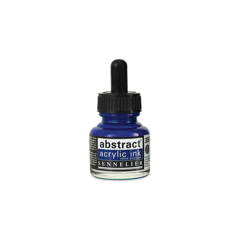 photo-Encre - Acrylique - Bleu primaire - 385 - Sennelier - Flacon 30ml - Beaux-arts