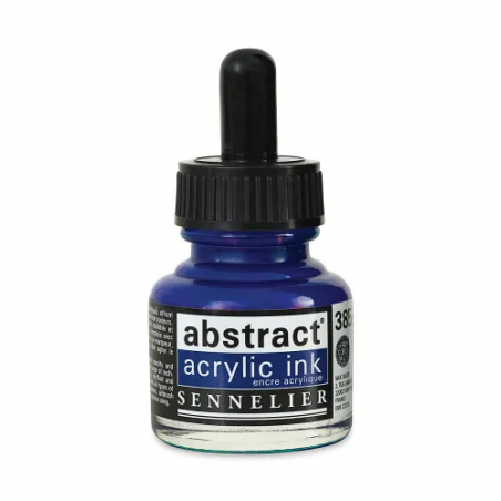 photo-Encre - Acrylique - Bleu primaire - 385 - Sennelier - Flacon 30ml - Beaux-arts