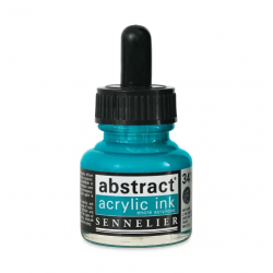 photo-Encre - Acrylique - Turquoise - 341 - Sennelier - Flacon 30ml - Beaux-arts