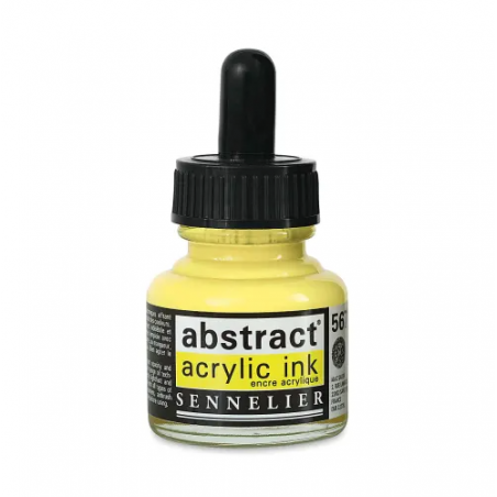 photo-Encre - Acrylique - Jaune de Naples - 567 - Sennelier - Flacon 30ml - Beaux-arts