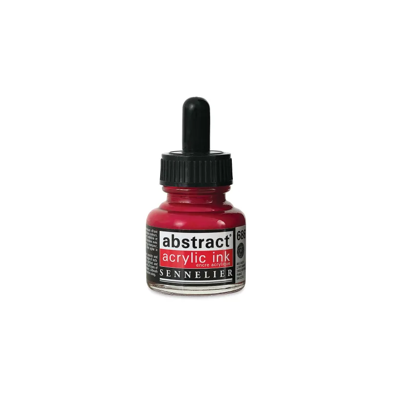 photo-Encre - Acrylique - Rouge primaire - 686 - Sennelier - Flacon 30ml - Beaux-arts