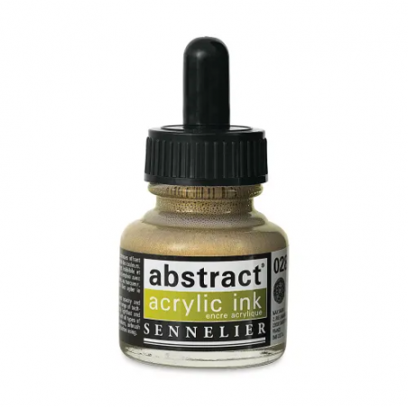 photo-Encre - Acrylique - Iridescent or - 28 - Sennelier - Flacon 30ml - Beaux-arts