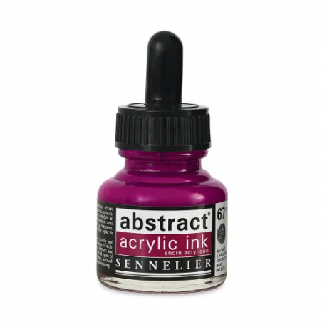 photo-Encre - Acrylique - Pourpre Hélios - 671 - Sennelier - Flacon 30ml - Beaux-arts